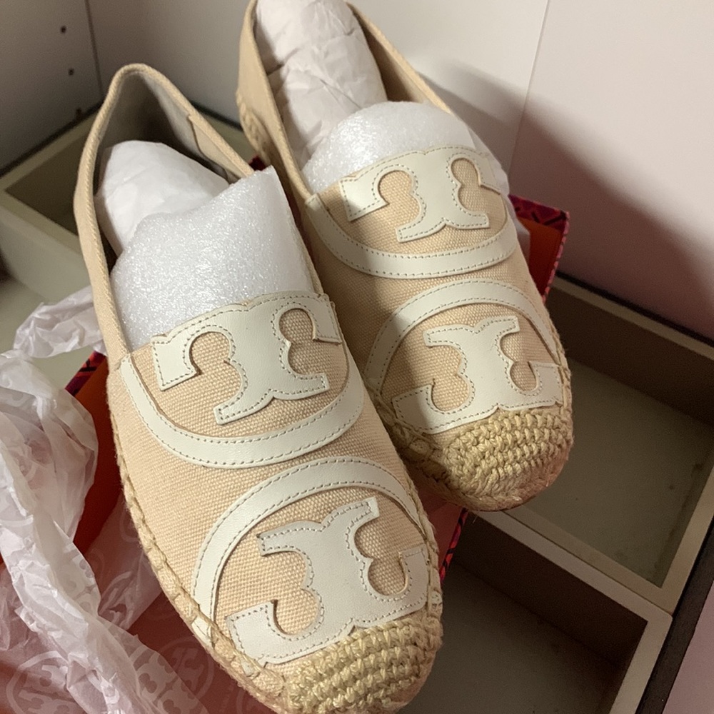 TORY BURCH Colorblock Flat Espadrille-Mestico/Silky Veg